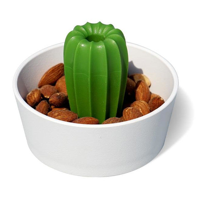 Qualy Cacnuts snack bowl orange and white 10284-WH-GN