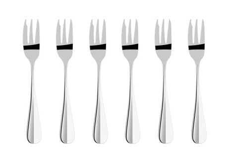 Kulig Set of Capri cake forks 6 pcs in flock 0160