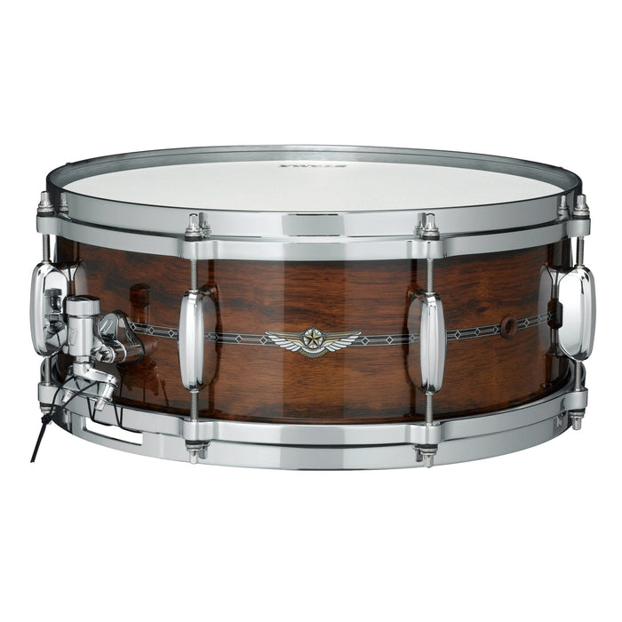 TAMA STAR Bubinga Snare Drum 13" x 6" - Natural Indian Laurel/Chrome HW - Outside Inlay