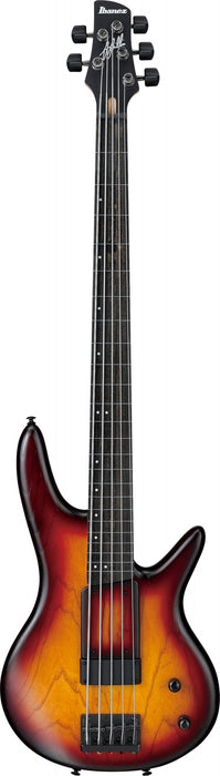 IBANEZ Garry Willis Signature Electric Bass 5-String Fretless - Tequila Sunrise Flat + Gig Bag
