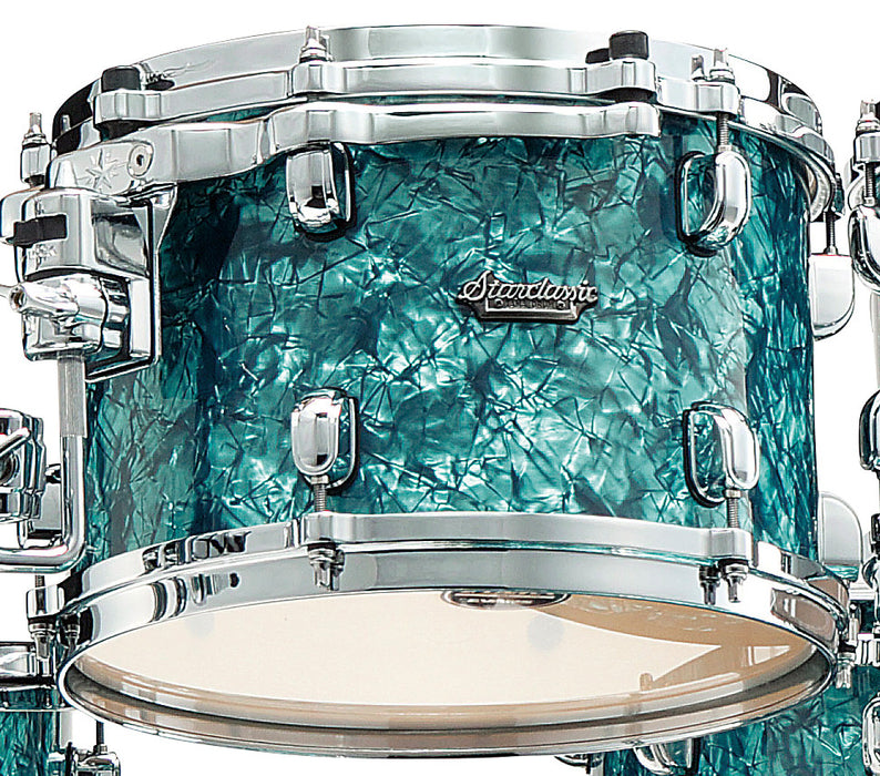 TAMA Starclassic Maple Duracover Wrap Rack Tom 12" x 9" - Turquoise Pearl/Chrome HW