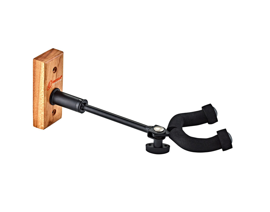 ORTEGA Adjustable Guitar Wall Hanger - Cherry Wood