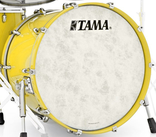 TAMA STAR Maple Bass Drum 24" x 14" - Sunny Yellow Lacquer/Chrome HW/Drum Hoop Matched with Inlay (outside)