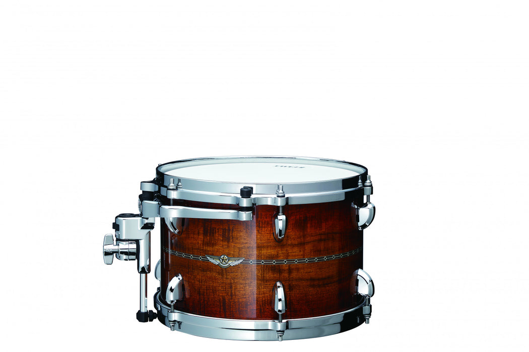 TAMA STAR Bubinga Rack Tom 10" x 7" - Sunset Australian Acacia Burst/Chrome HW/with Inlay (Outside)