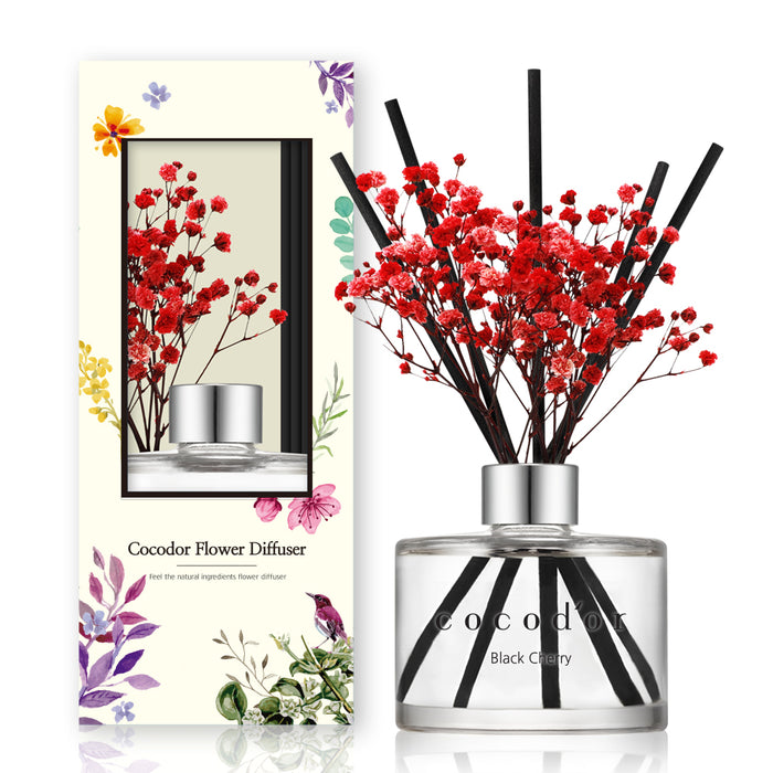Cocodor Fragrance diffuser with sticks and real flowers 200 ml Black Cherry PDI30400