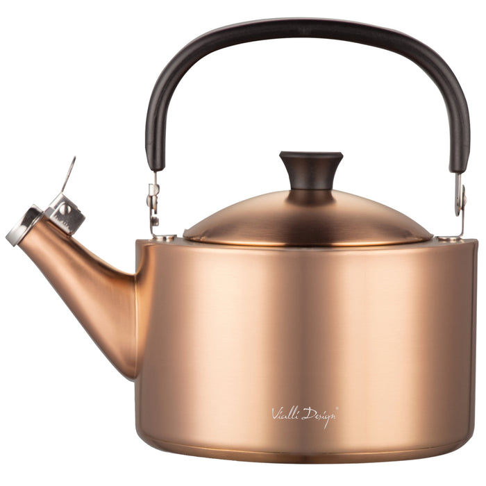 Vialli Design Kettle with a whistle 1.5l rose gold matt DIAMANTE 31241