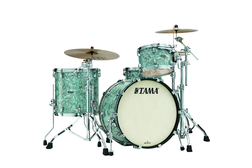 TAMA Starclassic Maple Duracover Wrap Shell Kit 3 pcs - Sky Blue Swirl/Chrome HW