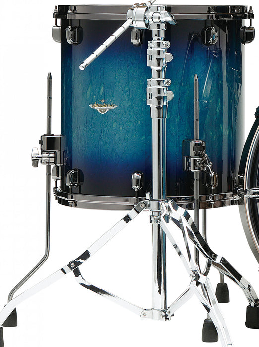 TAMA Starclassic Maple Lacquer Floor Tom 14" x 12" - Molten Electric Blue Burst/Black Nickel HW