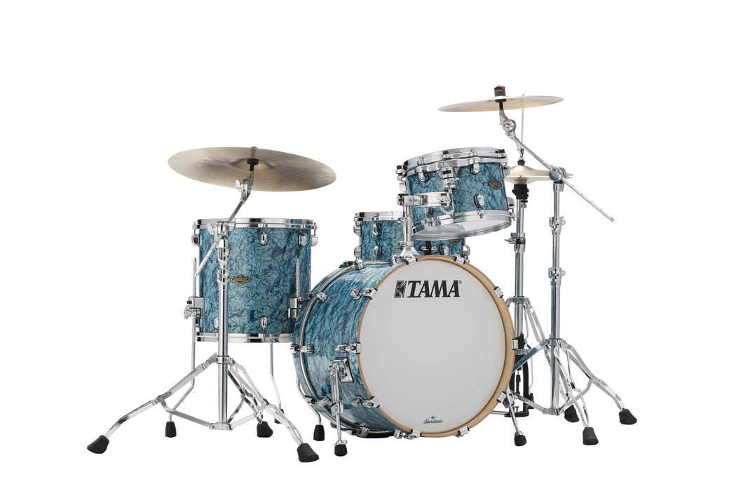 TAMA Starclassic Walnut/Birch Duracover Wrap Shell Kit 3 pcs- Turquoise Pearl/Chrome HW