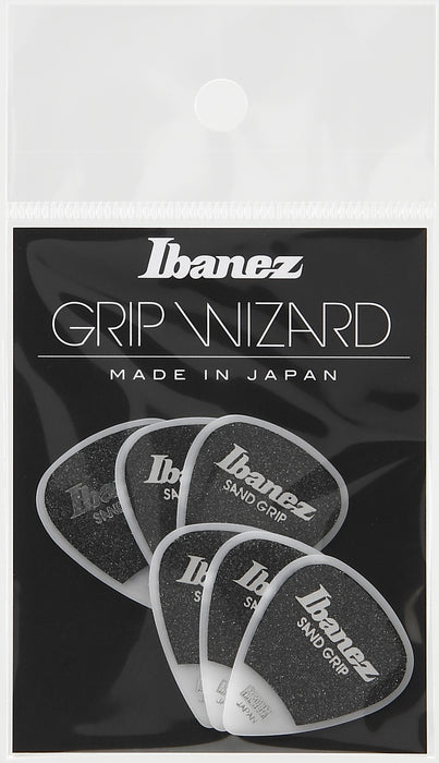 IBANEZ Grip Wizard Series Sand Grip Flat Picks - 6 pcs