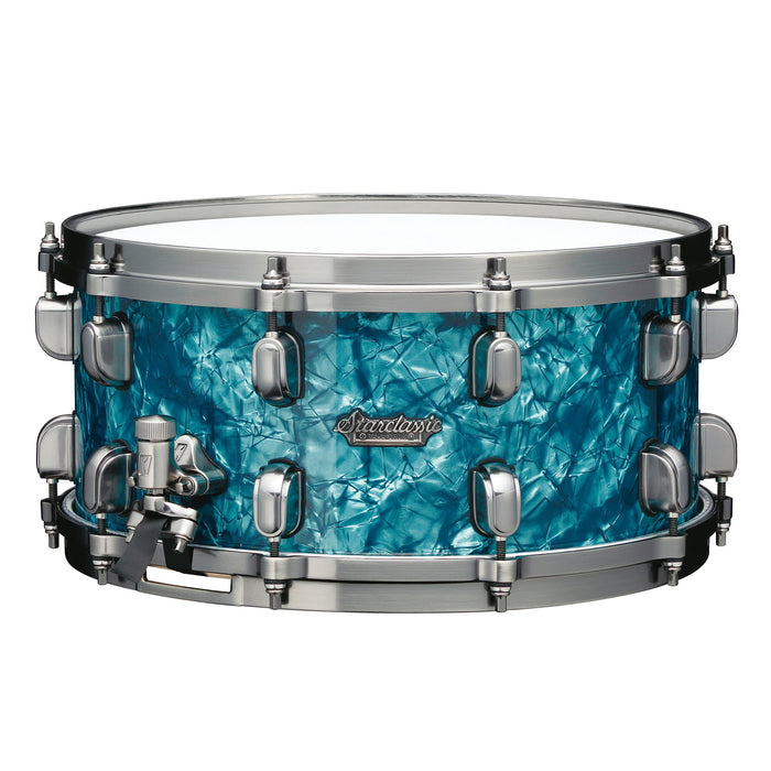 TAMA Starclassic Maple Snare Drum 13" x 6" - Turquoise Pearl/Smoked Black Nickel HW
