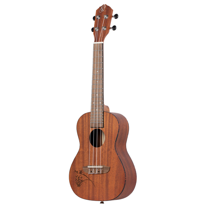 ORTEGA Bonfire Series Concert Ukulele 4 String Lefty - Sapele Natural