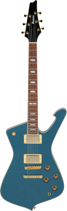 IBANEZ Iceman Electric Guitar 6-String - Antique Blue Metallic + Gig Bag