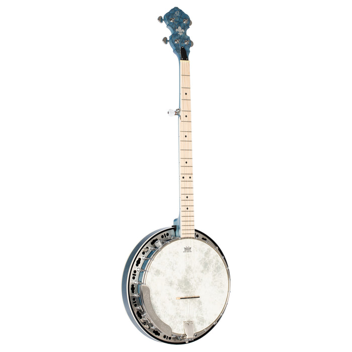 ORTEGA Falcon Series Banjo 5 String - Maple Blue + Bag