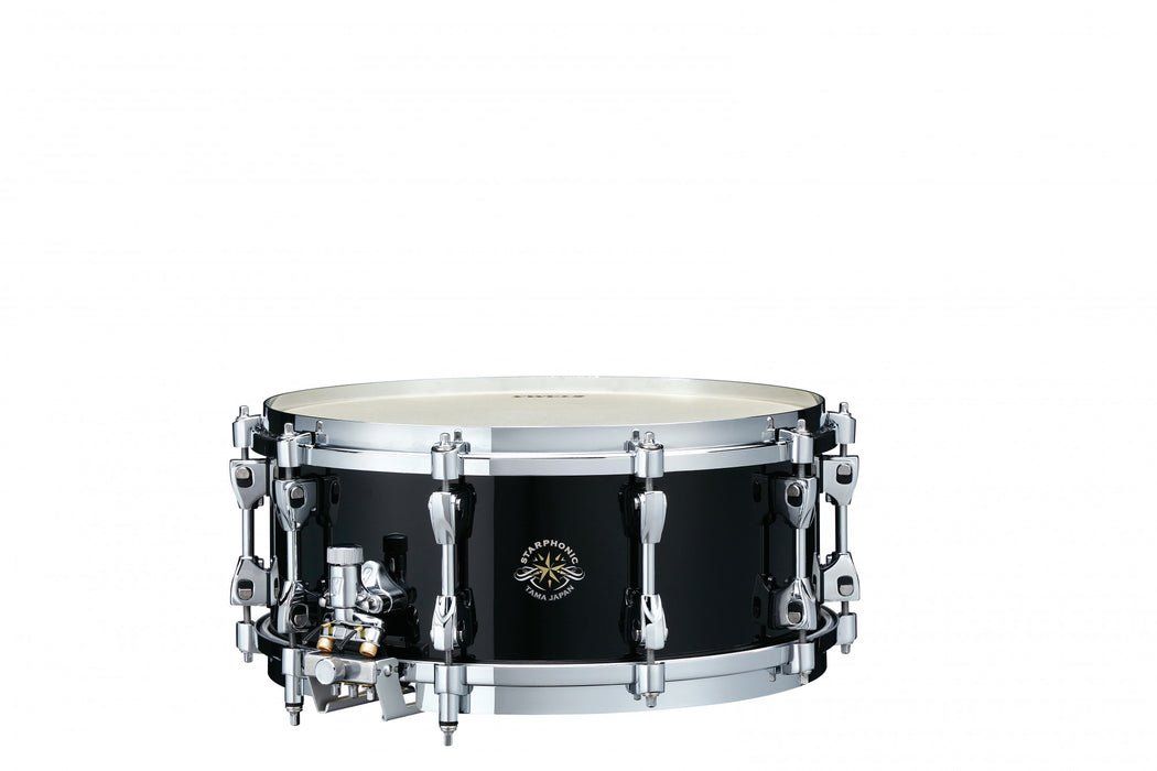 TAMA STARPHONIC Maple Bravura Concert Snare Drum 14" x 6" - Piano Black/Chrome HW