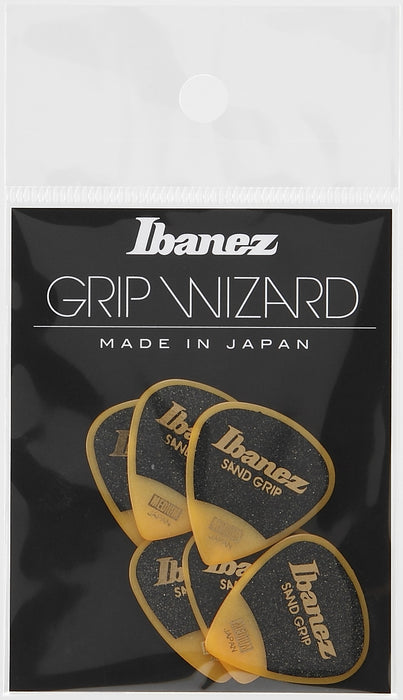 IBANEZ Grip Wizard Series Sand Grip Flat Picks - 6 pcs