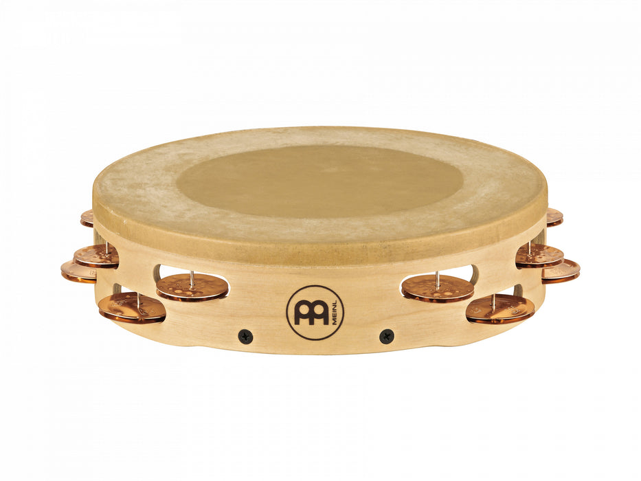 MEINL Percussion Artisan Edition Series Dual-Row Headed Wood Tambourine - 10"
