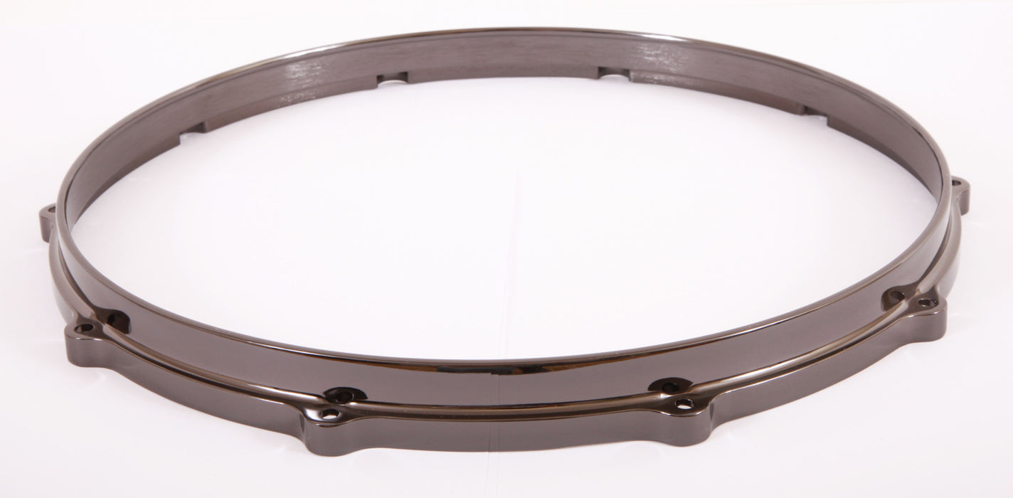 TAMA Die-Cast Hoop 14" 10-Hole - Black Nickel Batter Side