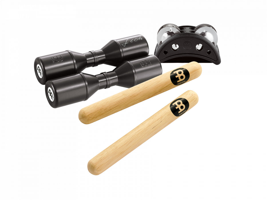 MEINL Percussion Perc Pack - Shaker/Foot Tambourine/Claves