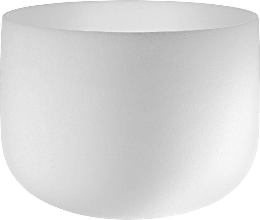MEINL Sonic Energy White-Frosted Crystal Singing Bowl 14" - C4/Root Chakra/432 Hz