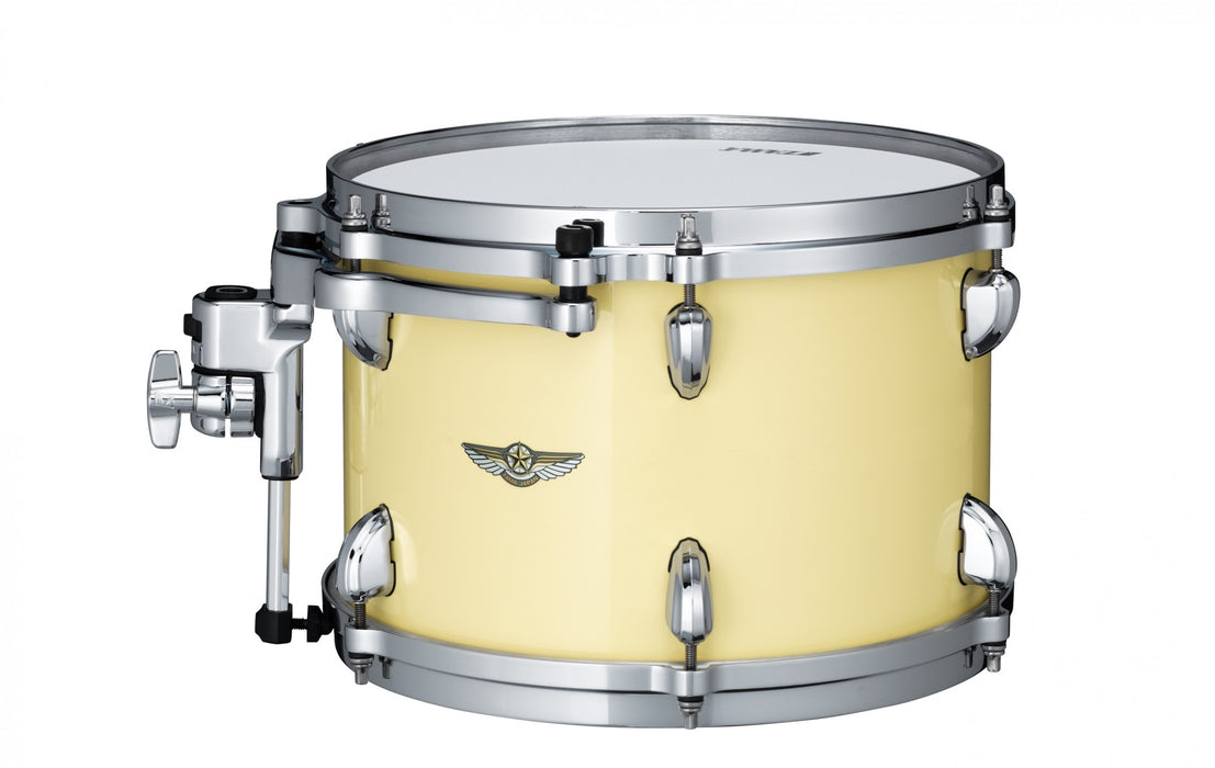 TAMA STAR Walnut Rack Tom 14" x 8" - Antique White/Chrome HW