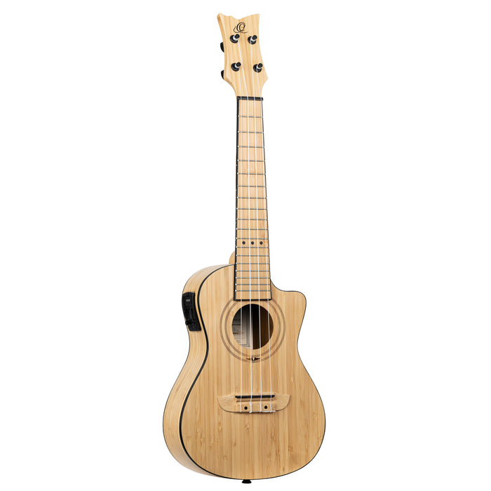ORTEGA Bamboo Series Concert Ukulele 4 String - Solid Bamboo Natural + Bag