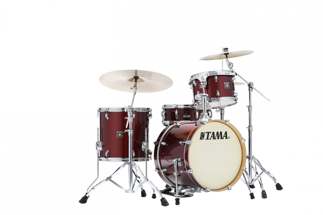 TAMA Superstar Classic Drum Set 4 pcs - Dark Red Sparkle/Chrome HW + SM5W Hardware kit