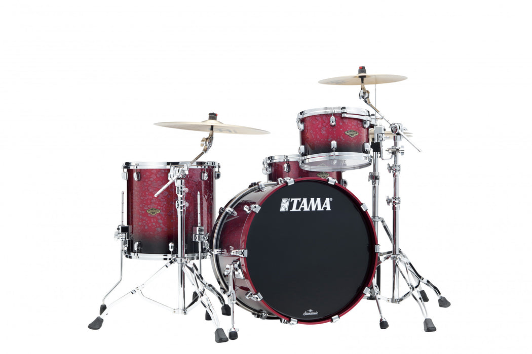 TAMA Starclassic Walnut/Birch Lacquer Shell Kit 3 pcs - Molten Raspberry Fade/Chrome HW