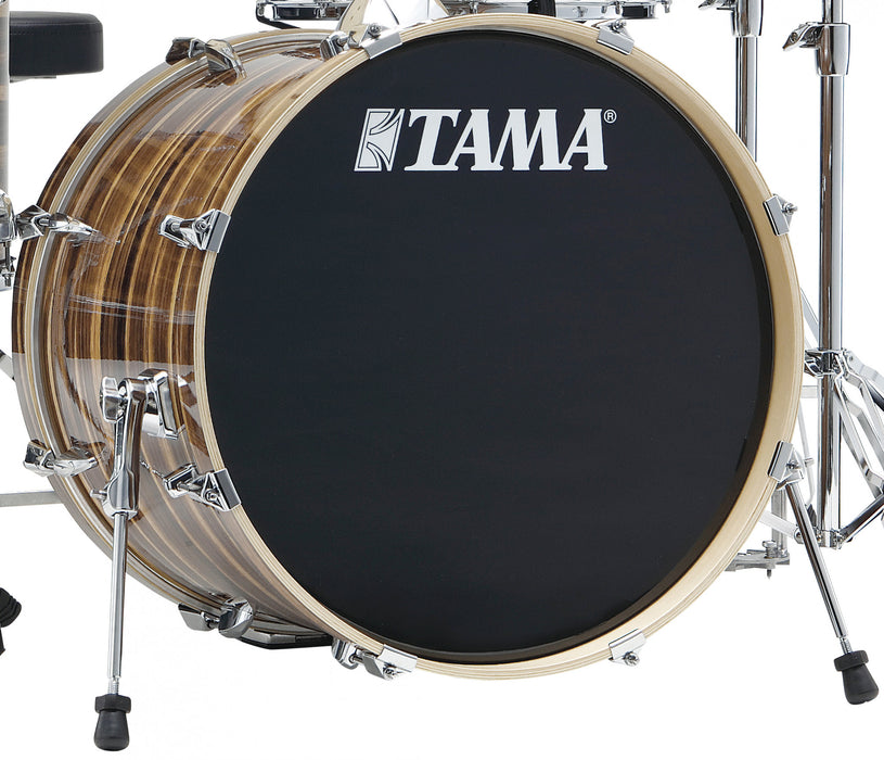 TAMA Imperialstar Bass Drum 22" x 18" - Coffee Teak Wrap/Chrome HW