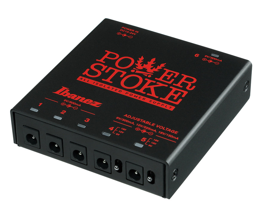 IBANEZ Guitar Pedal Power Supply - 6 Isolated Outputs for Guitar Pedals