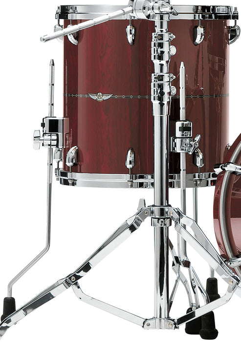 TAMA STAR Bubinga Floor Tom 14" x 14" - Dark Red Cordia/Chrome HW/with Inlay (outside)