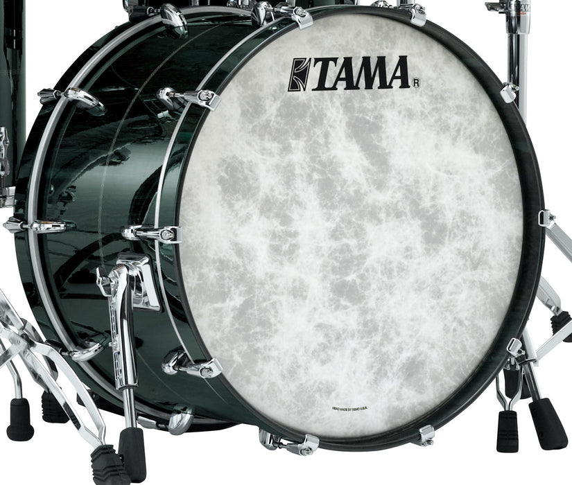 TAMA STAR Bubinga Bass Drum 22" x 18" - Dark Green Cordia/Drum Hoop Matched/Inlay: Only Outside