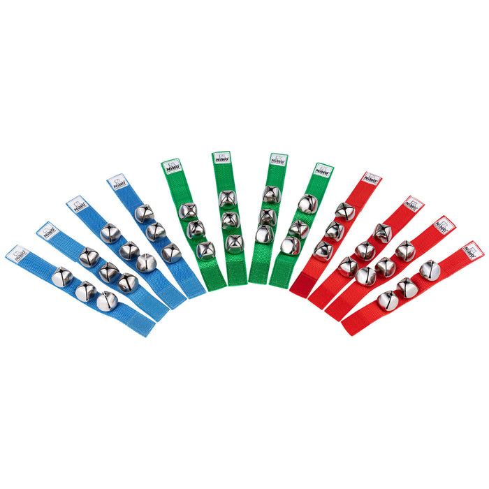 NINO Percussion Wrist Bell Set - 12 pcs
