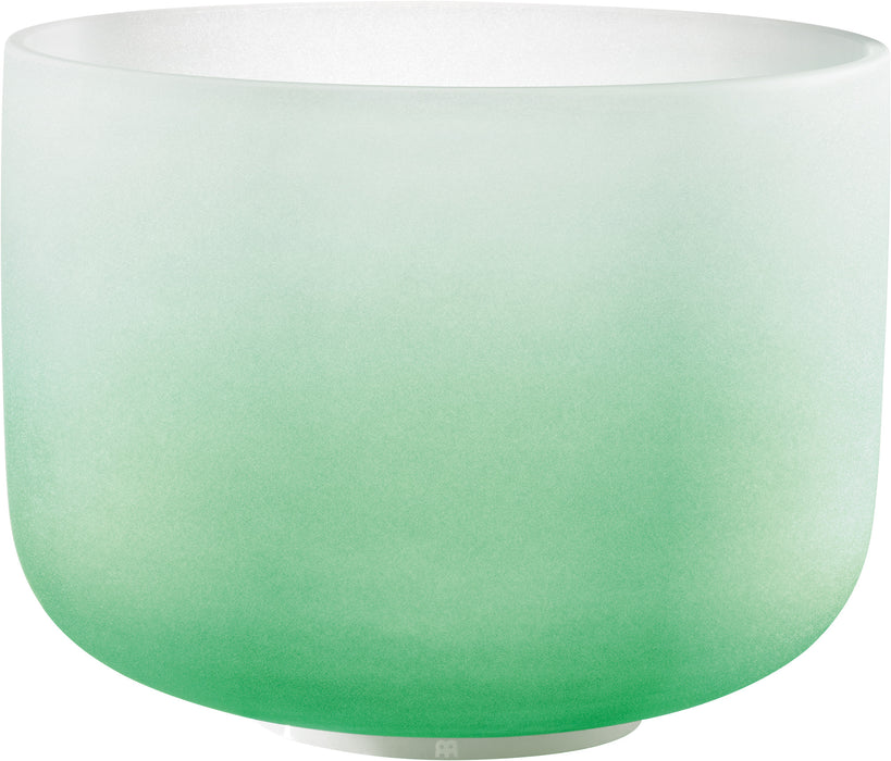 MEINL Sonic Energy Color-Frosted Crystal Singing Bowl 11" - F4/Heart Chakra/440 Hz - Green