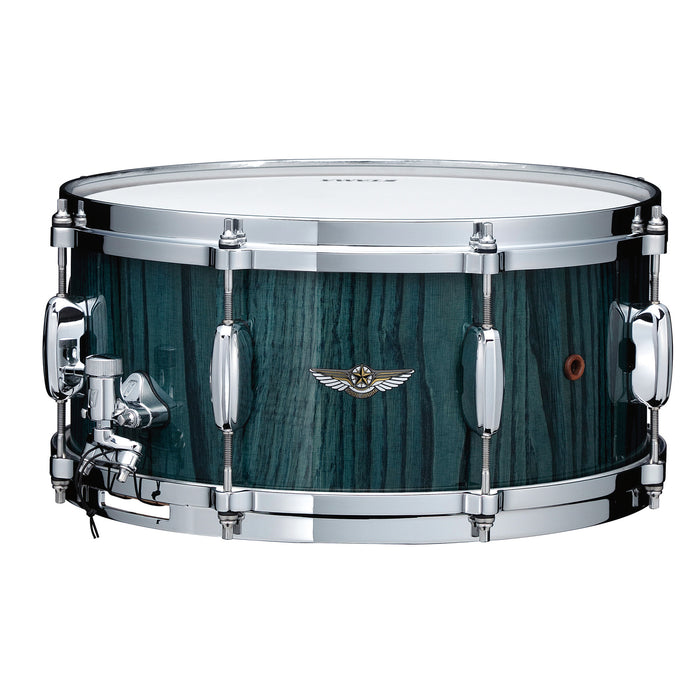 TAMA STAR Walnut Snare Drum 14" x 6,5" - Light Indigo Japanese Chestnut/Chrome HW