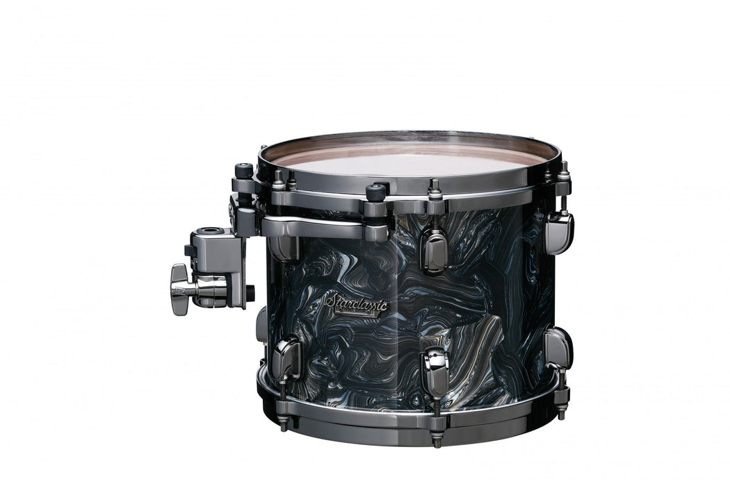 TAMA Starclassic Maple Duracover Wrap Rack Tom 10" x 7" - Charcoal Swirl/Black Nickel HW