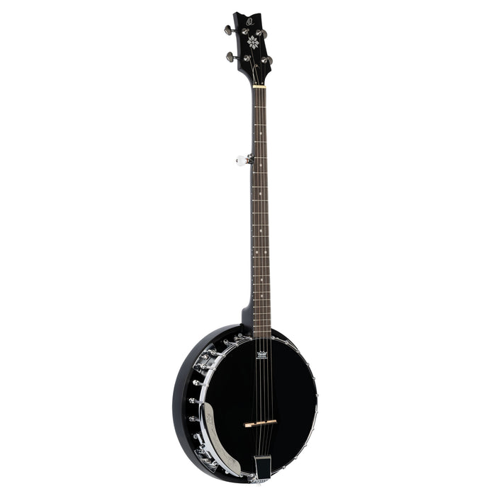 ORTEGA Raven Series Banjo 5 String - Mahogany Black + Bag