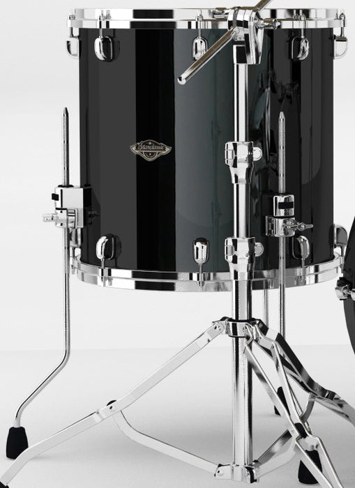 TAMA Starclassic Walnut/Birch Lacquer Floor Tom 16" x 16" - Piano Black/Chrome HW