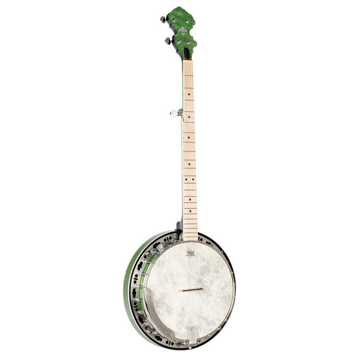 ORTEGA Falcon Series Banjo 5 String - Maple Green + Bag