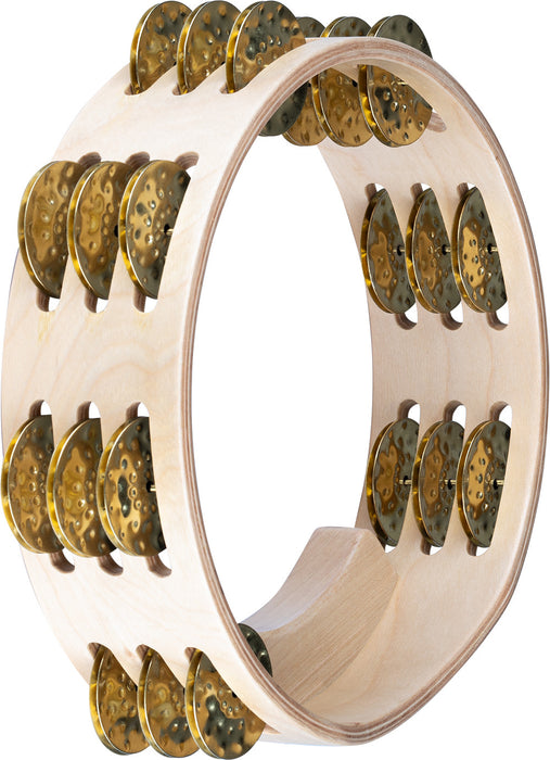 MEINL Percussion Artisan Edition Series Triple-Row Wood Tambourine - 8"