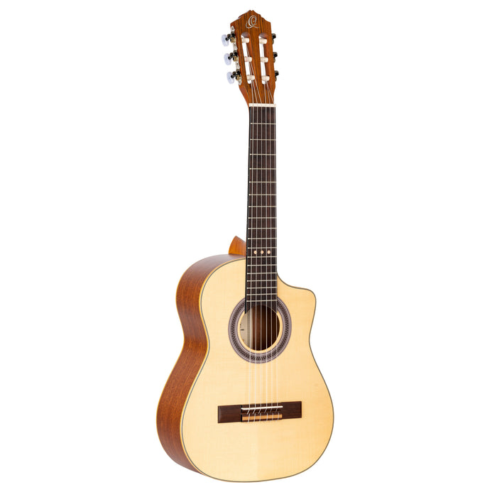 ORTEGA Requinto Series Pro 1/2 Acoustic Guitar 6-String - Natural + Gig Bag