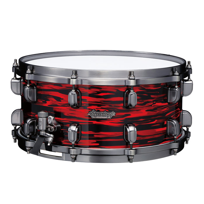 TAMA Starclassic Maple Snare Drum 14" x 5,5" - Red Oyster/Smoked Black Nickel HW