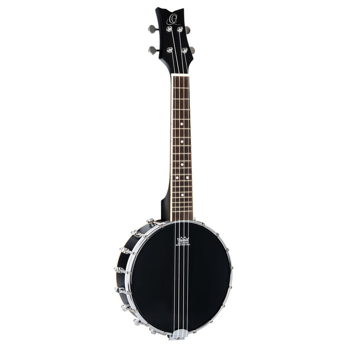 ORTEGA Banjolele Series Concert Ukulele 4 String - Maple Black + Bag