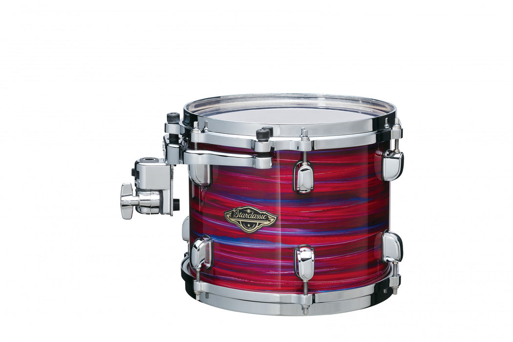 TAMA Starclassic Walnut/Birch Lacquer Rack Tom 8" x 6" - Lacquer Phantasm Oyster/Chrome HW