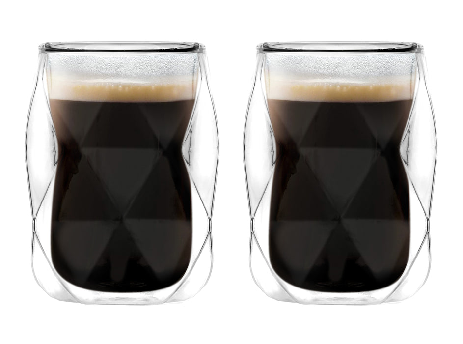 Vialli Design SET of 2 double wall glasses 100 ml GEO 30442