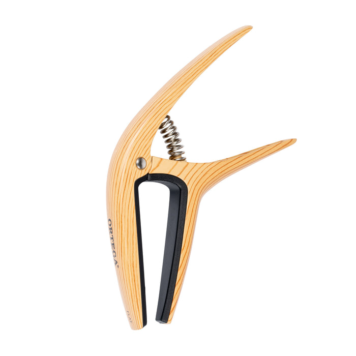 ORTEGA Curved/Flat Guitar Capo - Maple Design