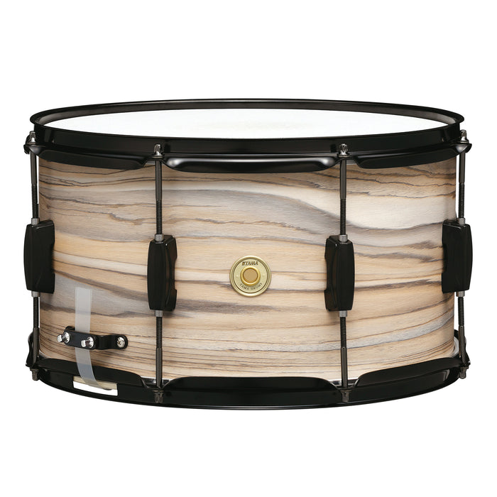 TAMA Woodworks Snare Drum 14" x 8" - Natural Zebrawood Wrap