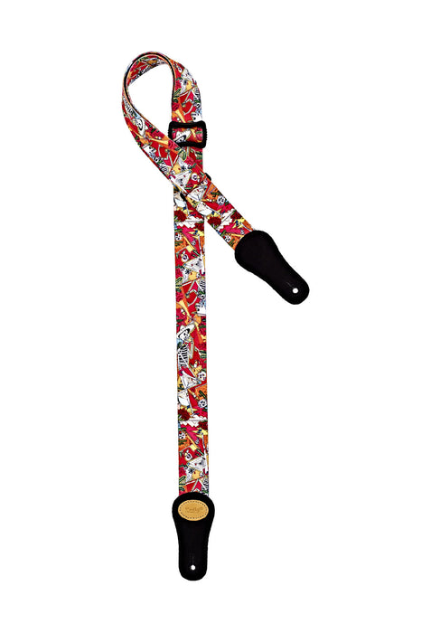 KEIKI Designer Series Nylon Ukulele Strap - "El Muerto"