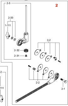 TAMA Closed Hi-Hat Arm Assembly