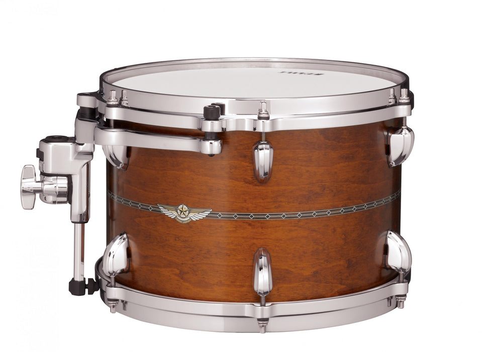 TAMA STAR Maple Rack Tom 14" x 10" - Satin Antique Brown/Chrome HW/with Inlay (outside)